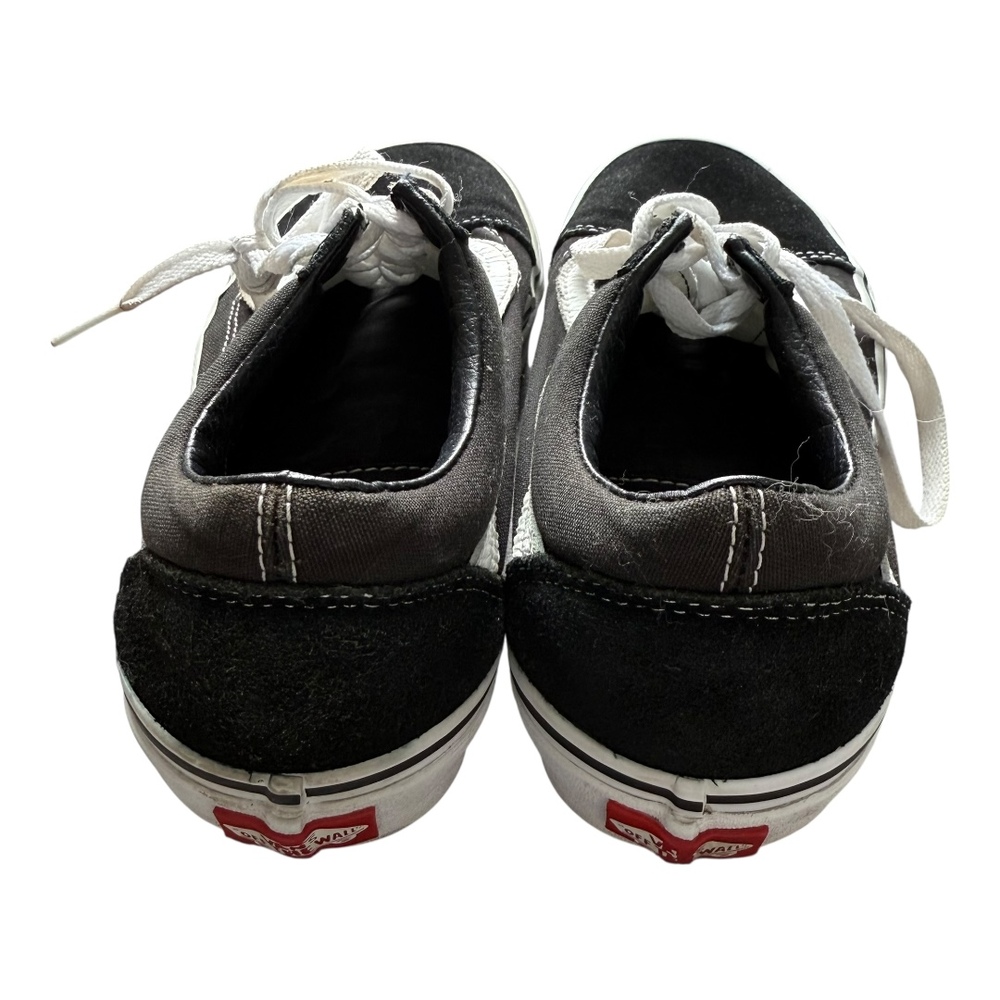 Vans Black White Canvas Stripe Old Skool Lace Up Sneakers Shoes Mens 6.5 - Picture 7 of 11